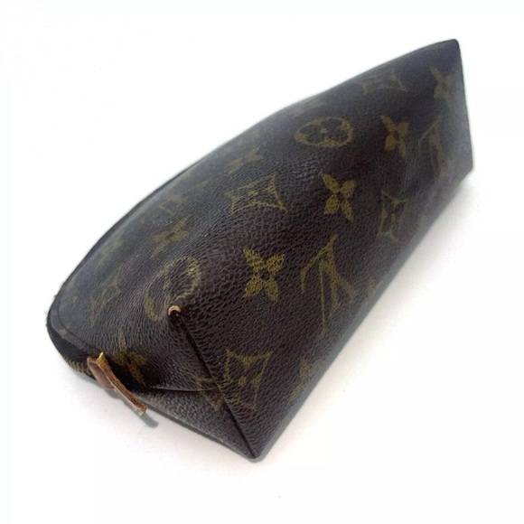 Louis Vuitton Cosmetic Bag Brown Canvas Monogram Cosmetique Pouch M47515 LV - Picture 8 of 16